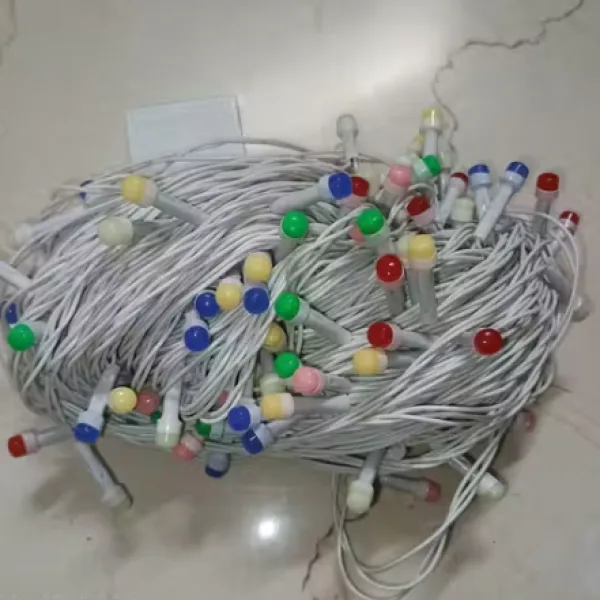 Light 50 Meter 8mm Powers pixel multicolor led string light for diwali festival.