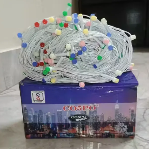 Light 50 Meter 8mm Powers pixel multicolor led string light for diwali festival.