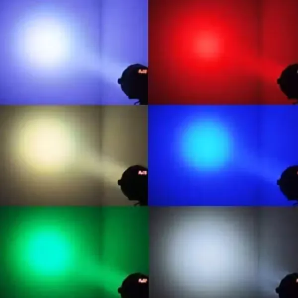 RGB Stage PAR DJ Light With Remote UV 6 In 1 Color Party Lighting