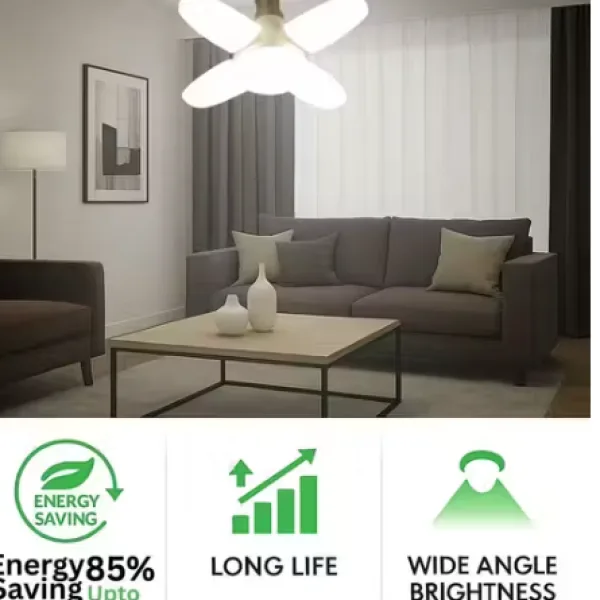 25 Watt 4 Fan LED Bulb Light For Home Decoration Pack of 3