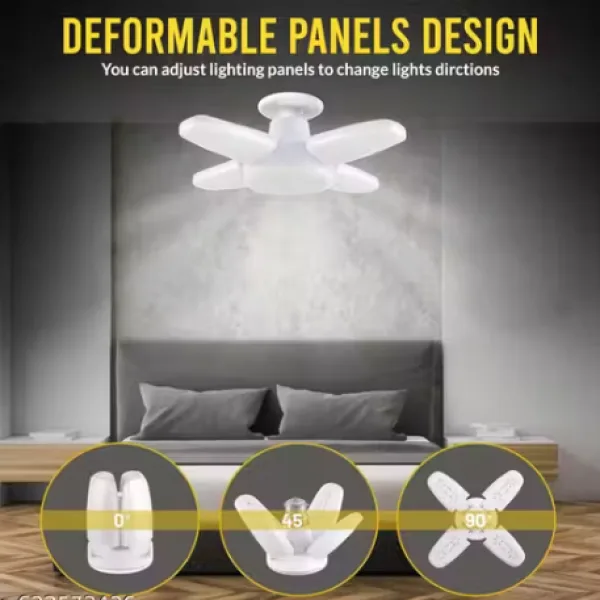 25 Watt Deformable 4 Fan LED Bulb High Bright Energy Saving B22