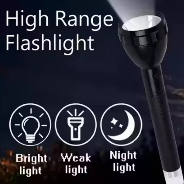 Rechargeable Ultra Bright LED Torch With Long Range Dual Mode