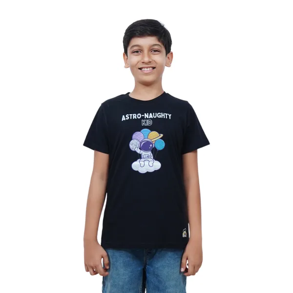 Tornado Orange Graphic Cotton T Shirt for Kids