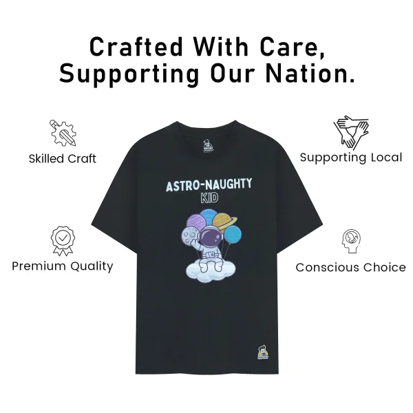 Tornado Orange Graphic Cotton T Shirt for Kids