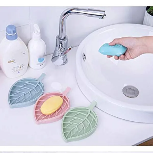 Leaf Shape Bathroom Soap Holder Sabudani Dish