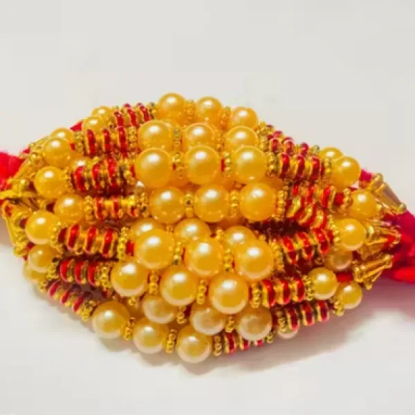 LIGHT 12 pice combo rakhi Golden white red gold beautiful rakhi with roli and chawal Bhaiya bhabi rakhi bhai, bro, brother Pack of 12 PICE