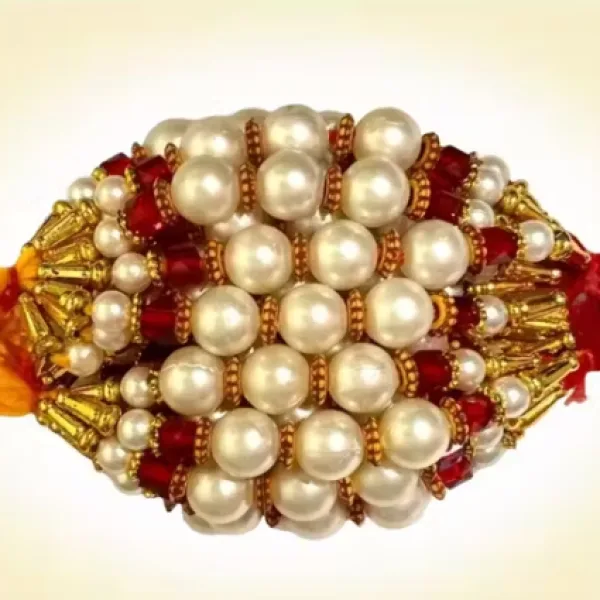 LIGHT 12 pice combo rakhi white red gold beautiful rakhi with roli and chawal Bhaiya bhabi rakhi bhai, bro, brother Pack of 12 PICE