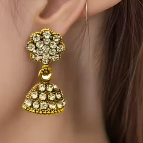 Perfect Antique Designer Oxidized Rajwadi Jhumka Earrings for beautiful girls & women
