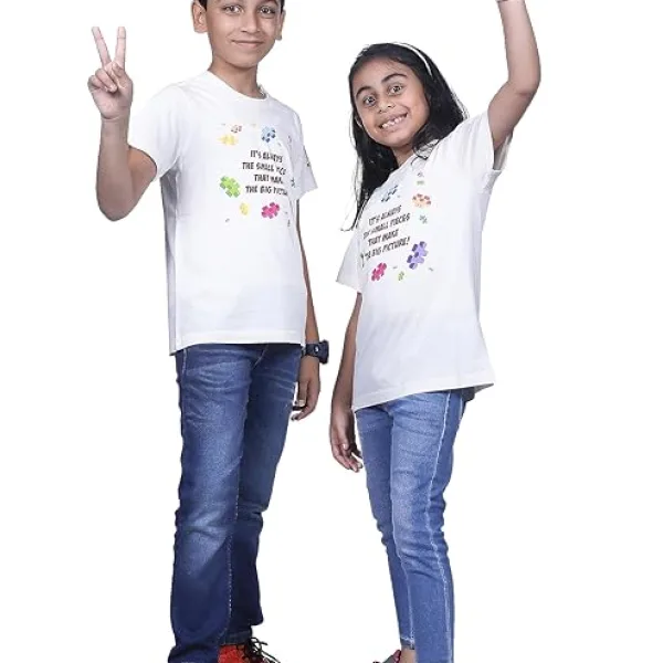 Unisex Kids T-Shirt | Super Combed Cotton-Modal Fabric – Softer & Breathable Ultra-Soft, Lightweight Material