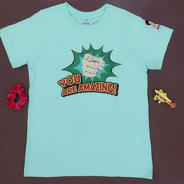 Unisex Kids Cotton Modal T Shirt Soft Breathable Casual Wear