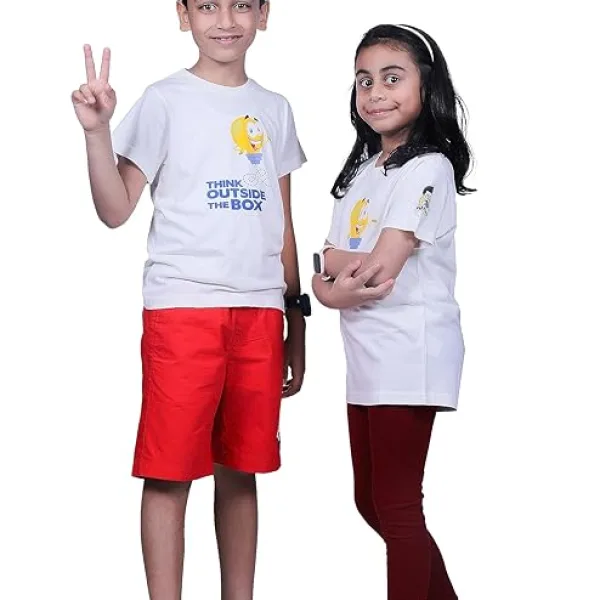 Unisex Kids T-Shirt | Super Combed Cotton-Modal Fabric – Softer & Breathable Ultra-Soft, Lightweight Material | Unique Digital Print | Casual Wear for Boys & Girls