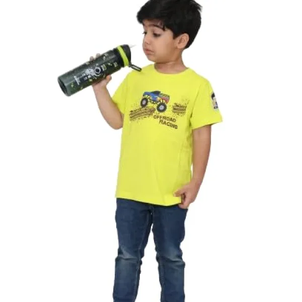 Kuchu Unisex Kids Offroad Racing Cotton Modal T Shirt Casual Wear