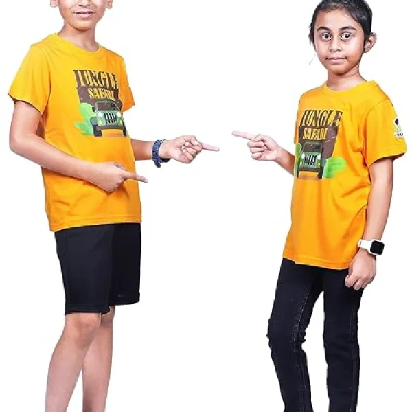 Unisex Jungle Safari Print Cotton Modal T Shirt Soft Breathable