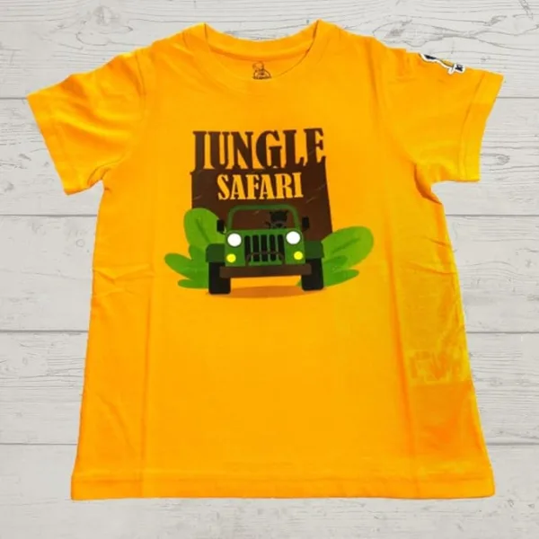 Unisex Jungle Safari Print Cotton Modal T Shirt Soft Breathable