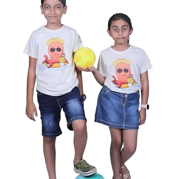 Unisex Octopus Graphic Cotton Modal T Shirt Soft Breathable Tee