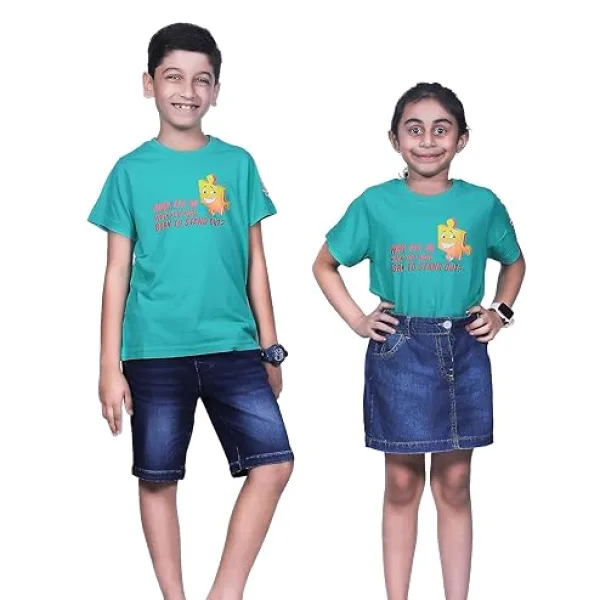 Unisex Why Fit In Print Cotton Modal T Shirt Soft Breathable