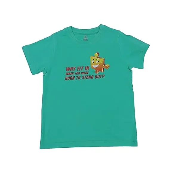 Unisex Why Fit In Print Cotton Modal T Shirt Soft Breathable