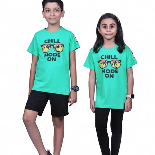 Unisex Chill Mode On Print Cotton Modal T Shirt Casual Wear
