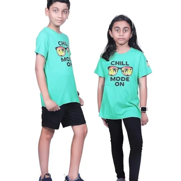 Unisex Chill Mode On Print Cotton Modal T Shirt Casual Wear