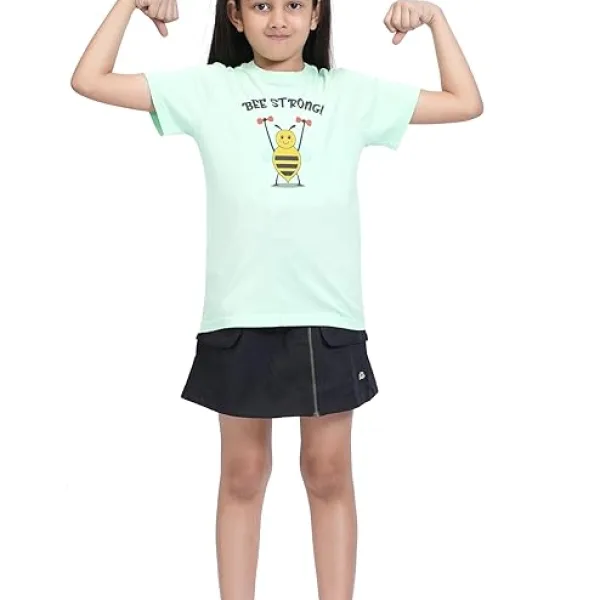 Unisex Tshirt | Made of Super Combed Cotton-Modal Natural Fiber Better Than 100% Cotton| Soft & Breathable Fabric| Unique Digitally Printed Design |Vibrant Colour |Bee_Strong
