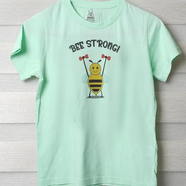 Unisex Tshirt | Made of Super Combed Cotton-Modal Natural Fiber Better Than 100% Cotton| Soft & Breathable Fabric| Unique Digitally Printed Design |Vibrant Colour |Bee_Strong