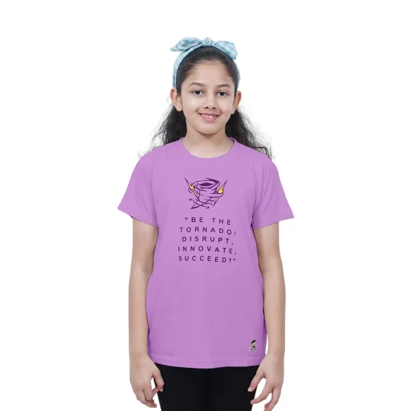 Kids’ Unisex T-Shirt  | “Tornado” Graphic Digital Print | Soft Cotton-Modal Blend | Breathable, Comfortable & Stylish Casual Top for Boys & Girls
