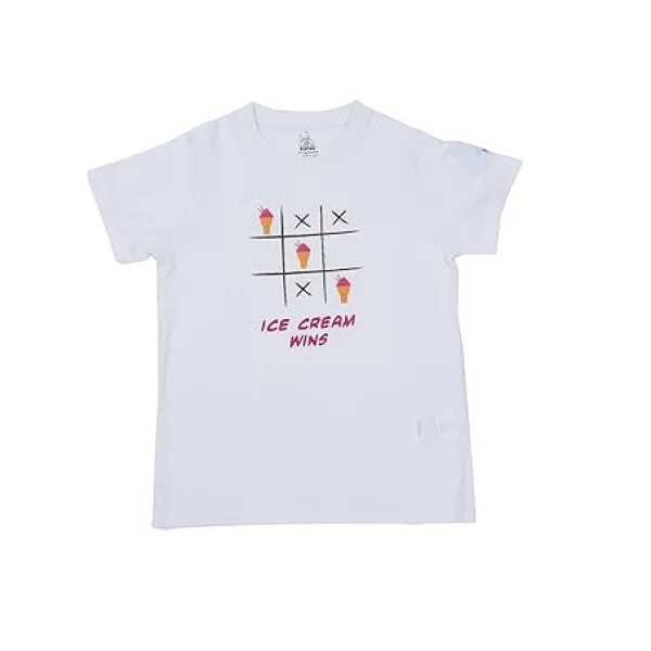 Unisex Ice Cream Wins Print Cotton Modal T Shirt Soft Breathable