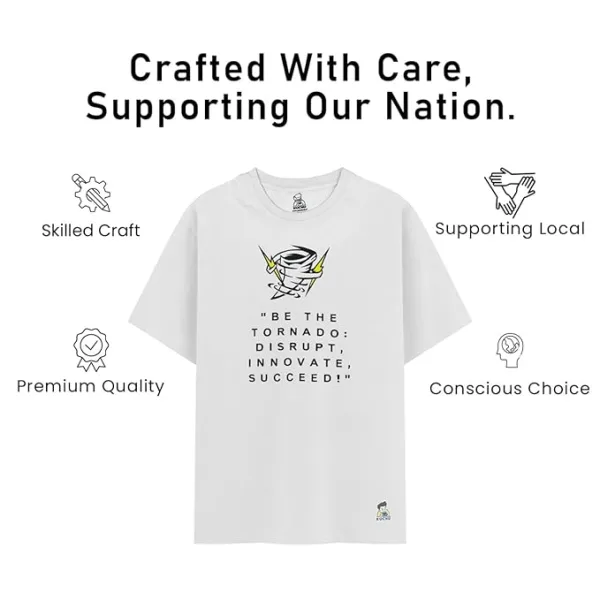 Unisex Tornado Cotton Modal T Shirt Lightweight Casual Tee