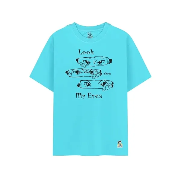 Kids Look Thru My Eyes Print Cotton Modal T Shirt Breathable