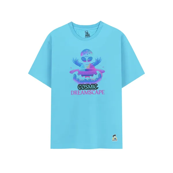 Kids Cosmic Graphic Cotton Modal T Shirt Soft Breathable
