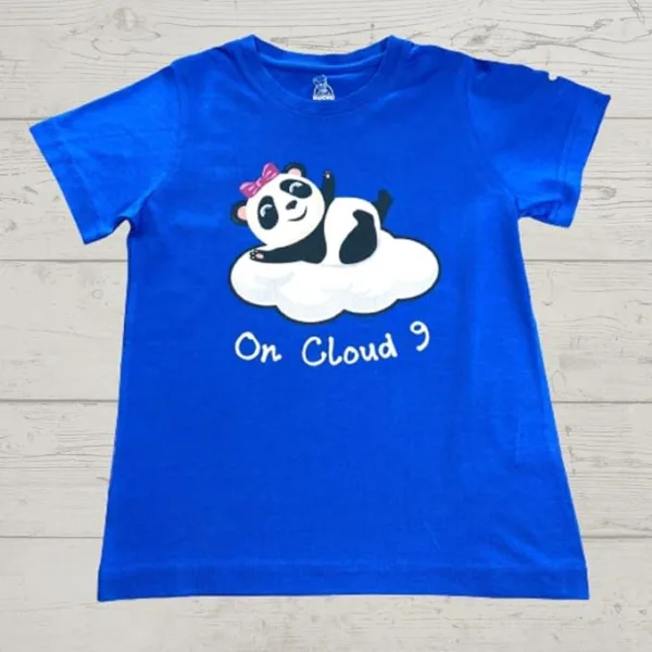 Unisex T-Shirt for Kids | Super Combed Cotton-Modal Blend | Ultra Soft & Breathable Fabric | Fun Digitally Printed Design | Stylish Casual Wear for Boys & Girls Blue