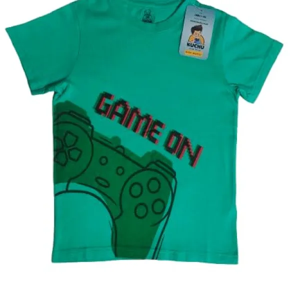 Game On Blue Unisex Kids Cotton T Shirt for Boys and Girls