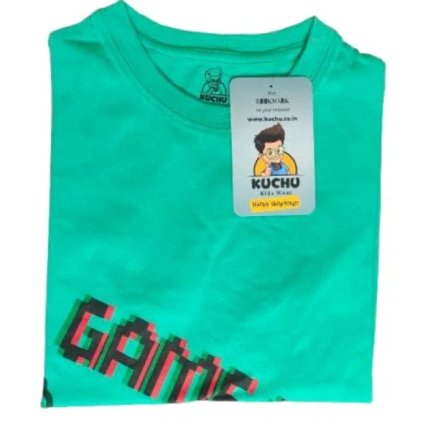 Game On Blue Unisex Kids Cotton T Shirt for Boys and Girls