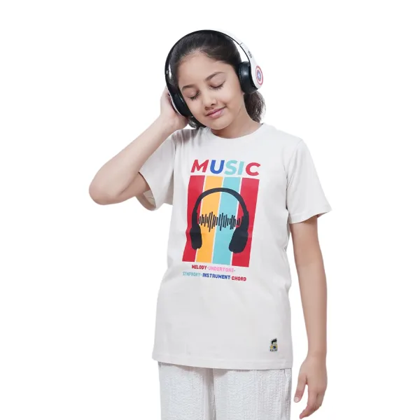 Kids Music Graphic Cotton Modal T Shirt Breathable Casual Tee