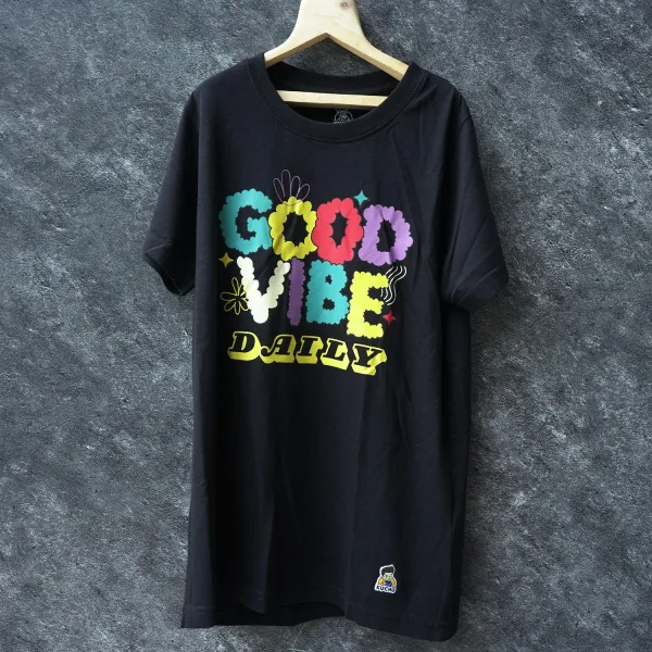Kids Good Vibes Cotton Modal T Shirt Soft Breathable Casual