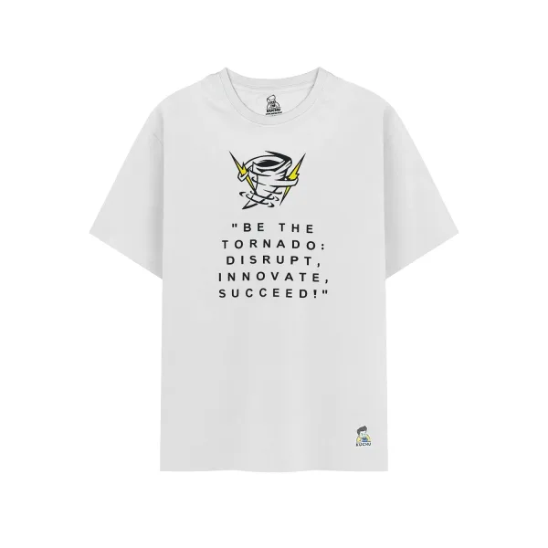 Kids’ Unisex T-Shirt  | “Tornado” Graphic Digital Print | Soft Cotton-Modal Blend | Breathable, Comfortable & Stylish Casual Top for Boys & Girls