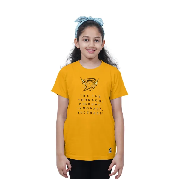 Kids’ Unisex T-Shirt  | “Tornado” Graphic Digital Print | Soft Cotton-Modal Blend | Breathable, Comfortable & Stylish Casual Top for Boys & Girls