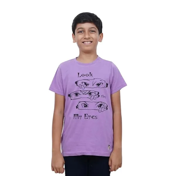 Kids Look Thru My Eyes Cotton Modal T Shirt Lightweight