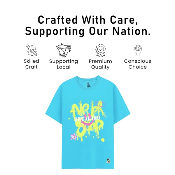 Kids Never Stop Dreaming Print Cotton Modal T Shirt Soft