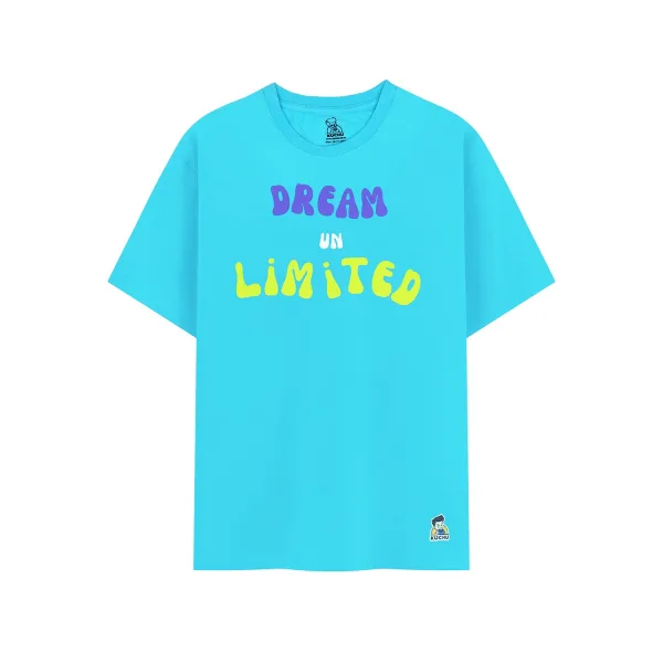 Kids’ Unisex T-Shirt for 10-11 Years – Purple “Dream Unlimited” Digital Print | Soft Cotton-Modal Blend, Breathable, Comfortable & Durable Casual Wear for Boys & Girls