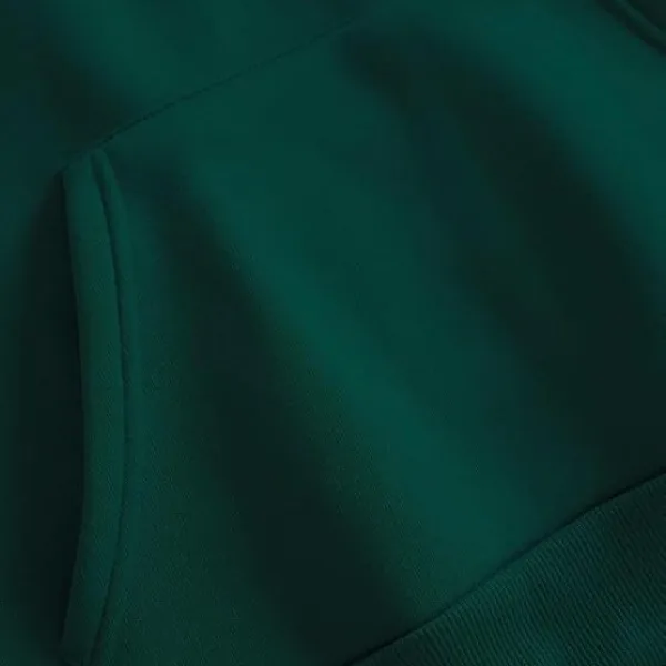 Women’s Polycotton Fleece Plain Full-Zip Hooded Winter Sweatshirt | Kangaroo Pocket | Casual Warm Outerwear