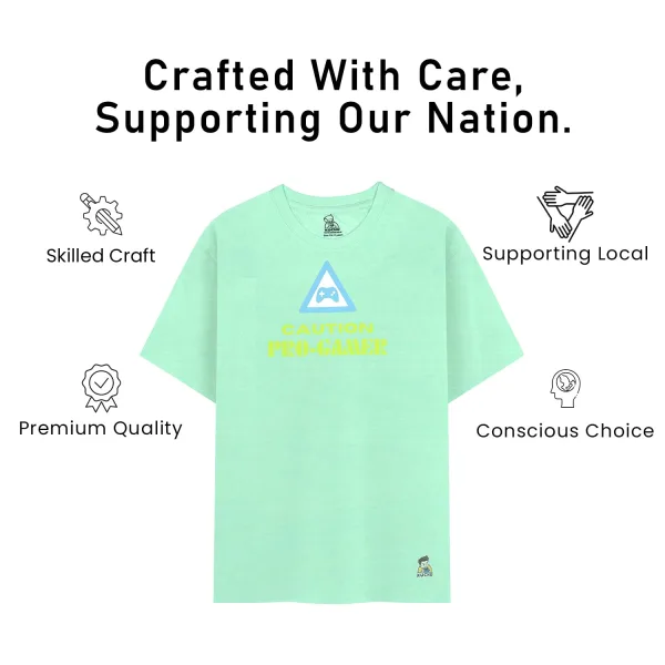 Kids’ Unisex T-Shirt| “Progamer” Digital Print | Ultra-Soft Cotton-Modal Blend | Breathable, Lightweight & Durable Casual Wear for Boys & Girls