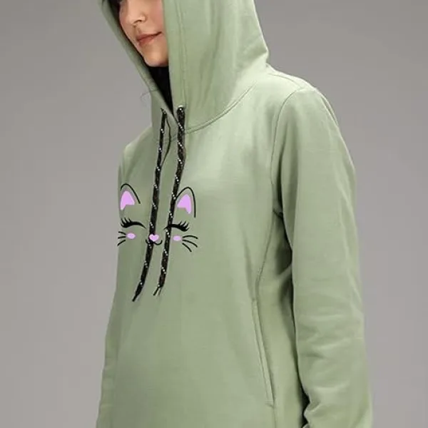 Women Cotton Blend - Cute Hoodies Teen Girl Winter Jacket Sweatshirts Casual Drawstring Clothes Hoodie with Pocket