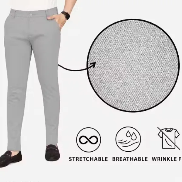Men’s Slim Fit Stretchable Grey Trouser