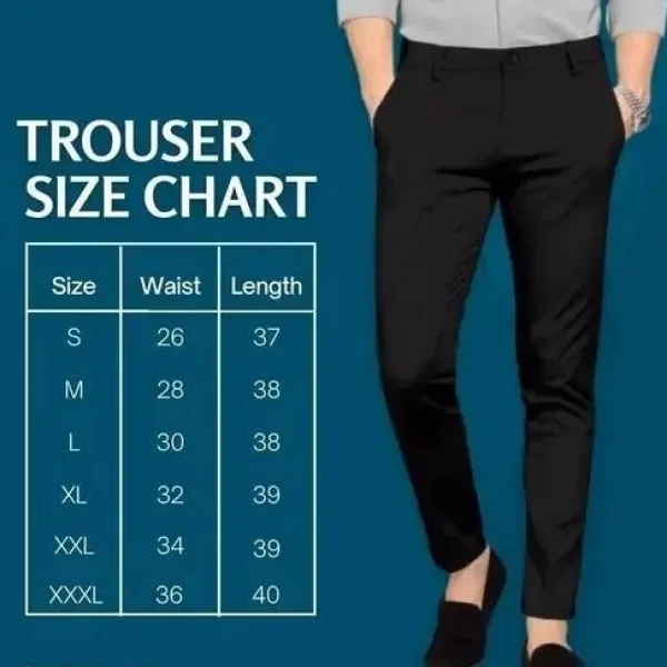 Men’s Slim Fit Stretchable Black Trouser