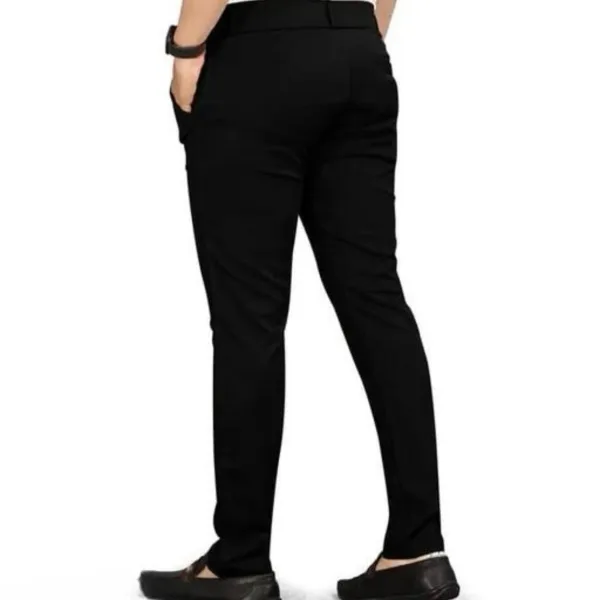 Men’s Slim Fit Stretchable Black Trouser