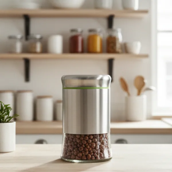 Steel Guard Glass Jar 550ml Airtight Kitchen Container