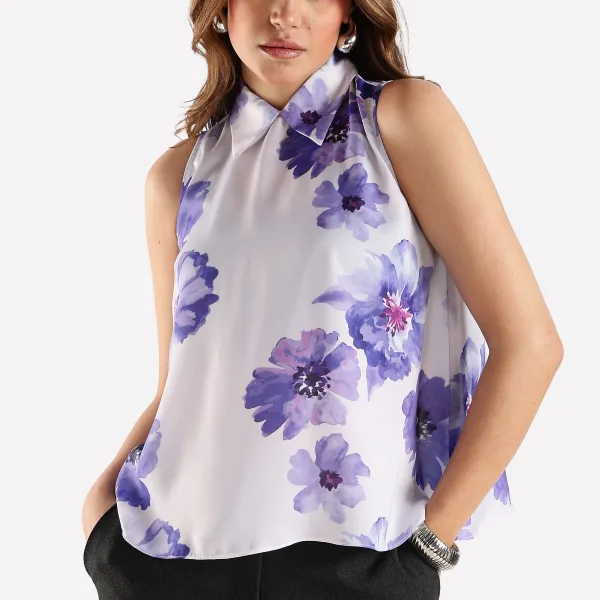 FLOWER PRINTED TOP