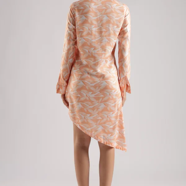 Leaf Print Shirt for Women Trendy Casual Wear