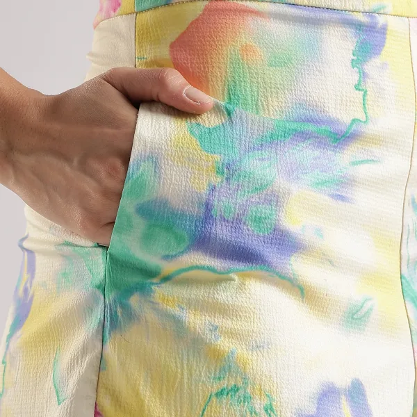 Marble Print Hot Pant for Women Stylish Casual Wear